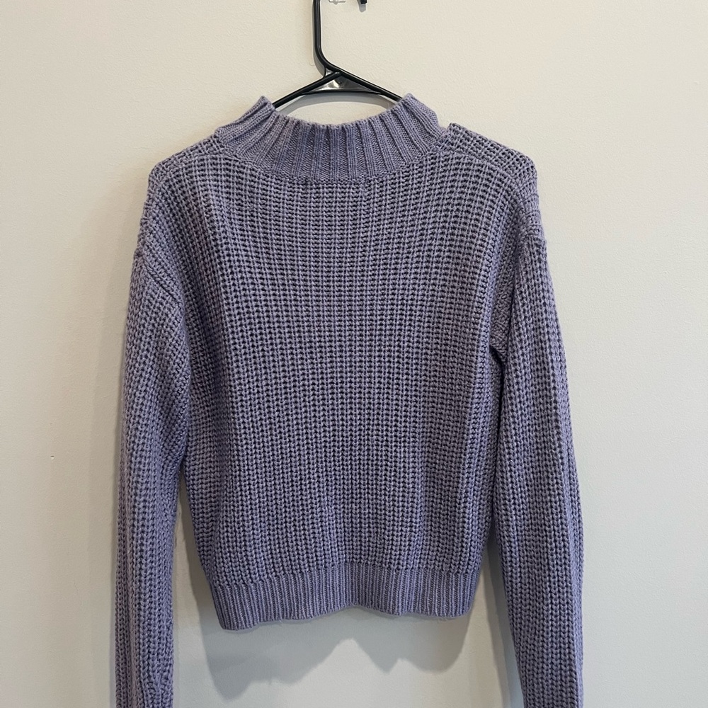 Cozy Lavender Knit Sweater